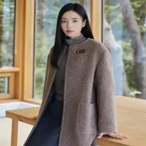 셀렙샵에디션 2071991668 겨울 여성코트 25FW 알파카 블렌디드 버클코트 5611450