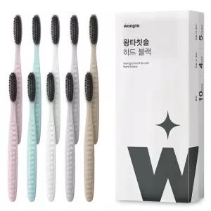 왕타 하드블랙 칫솔 세트 구강케어 10개입 1개