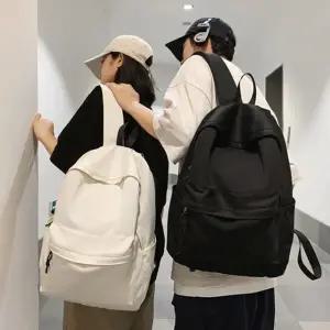 베이직 책가방 학생 심플 백팩 무지 학생가방Y