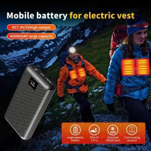 500000mAh 파워뱅크, 발열 조끼, 자켓, 장갑, 보조 배터리, DC7.4V 휴대용 전기 장비