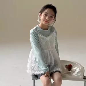 레이스 프릴 플레어 스트랩 뷔스티에 R16826