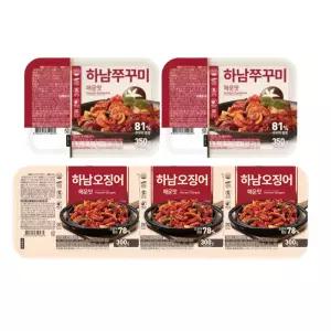 하남쭈꾸미 매운맛, 350g, 2개 + 하남오징어 매운맛, 300g, 3개