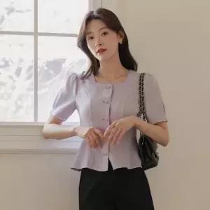 시크라인 XXL까지) 테이브 페플럼 블라우스 하객룩 오피스룩 모임룩 격식룩 빅사이즈