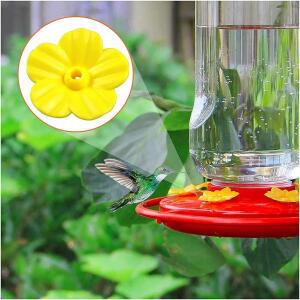 20pcs 조류 물 공급기 병 교체 꽃 벌새 피더 액세서리 정원 야외 플라스틱 애완 동물 용품