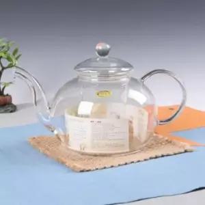 다도구 차주전자 티포트 원형 유리 1400ml