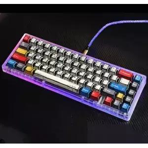 Swagkeys EAVE65 기계식 키보드 키트 핫 스왑 켓 맞춤형 PC 주입 투명 케이스 액세서리