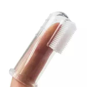 강아지 손가락 칫솔 애견 어금니 치석 입냄새 제거 양치 고양이 반려견 이빨 스케일링