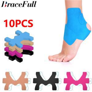 스포츠테이프 PRECUT KINESIOLOGY 발목 테이프, 10 PCS, 통증 완화, 염좌 방지, 인대 지원 제공, 탄성 운동 테이프