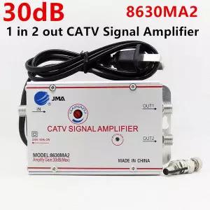 dmb안테나 30dB CATV 분배기 증폭기 안테나 신호 부스터 아날로그 디지털 TV 용 지상파 EU 플매트 카펫 매