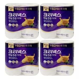 안심키친타월 주방 키친타올 2롤3겹 180매(4개)