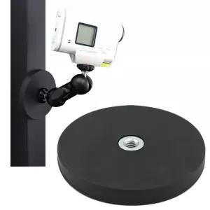[하프클럽/]자석 1/4 나사 홀 플레이트 마운트 거치대 66mm 액션캠 CCTV