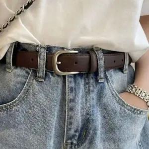 [하프클럽/]얇은 여성 벨트 가죽 허리띠 데일리 슬림벨트 정장