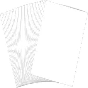 50매 흰색 건설 용지 8.5 x 11인치 모듬-65Lb/180Gsm 교실 용품 공예 및 스크랩북 DIY 벌크