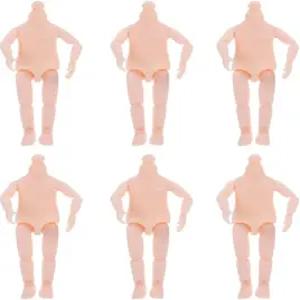 힐티 6Pcs 이동 가능한 관절 인형 본체 4.72인치 DIY 액세서리 제작 및 공예 프로젝트