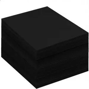 아트 공예용 검은색 건축 용지 500매 12인치 x 17인치 80gsm 중간 무게의 파티 장식용