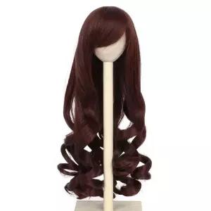 맞춤 스타일링 및 액세서리를 위한 미스 유 헤어 8-9 인치 1/3 BJD MSD 도드 풀립 돌피 가발 롱 컬리