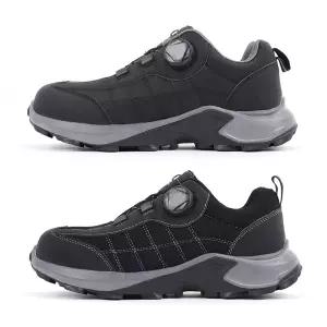 남성 가벼운 다이얼 안전화 기능화 작업화 발편한 등산화 트레킹화 통기성 좋은 메쉬/PU 2type S스틸원