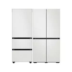 삼성 비스포크 냉장고 김치냉장고 세트 전체코타화이트 RM70F64R1A+RQ33DB74C1AP