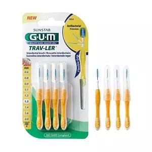 [GUM]GUM 검 치과 항균 트래블러 치간칫솔(4p) 1514 6개
