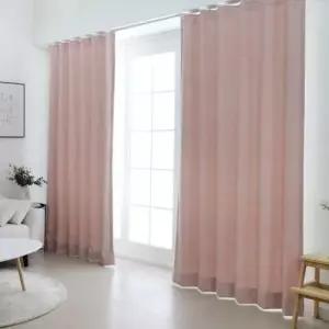 TBZ 비비드 암막커튼 파스텔핑크 나비주름 75x230cm 1장 WFNK4BI