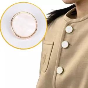 ( )자개단추 아이보리 25mm 가방 소매 재킷 부자재 가디건