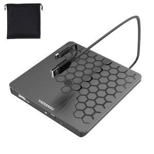 외장 CD DVD 드라이브, 0.5 u2033 울트라 슬림 USB 3.0 타입-C 플레이어, DVD+ /-RW 광학 노트북, 데스크탑, Mac, Windows 11 /10 /8 /7, 리눅스, 블랙용 휴대용 버너 리더 레코더