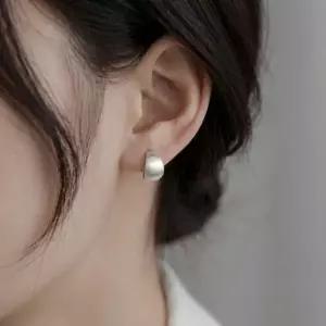 (색상 실버)매트 실버 스터드 귀걸이 미니 볼 이어링 데일리