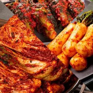 Fresh 자연락 전라도 모든재료 국내산 포기김치혼합세트 (포기3kg+총각3kg+갓2kg)