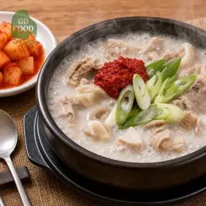 건담농수산 즉석돼지국밥 150G X 10팩 캠핑국물요리 해장아이템 아침대용
