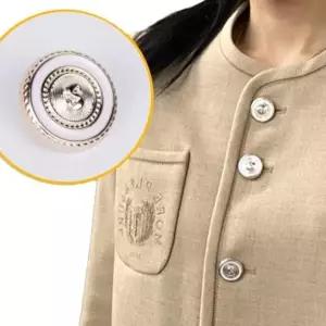 ( )금장 단추 화이트 21mm 소매 가방 부자재 가디건 고급스러운