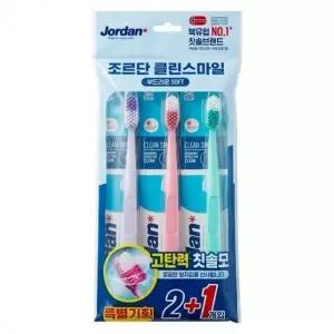 ( )조르단 클린스마일 고탄력 칫솔 부드러운모 2+1개입