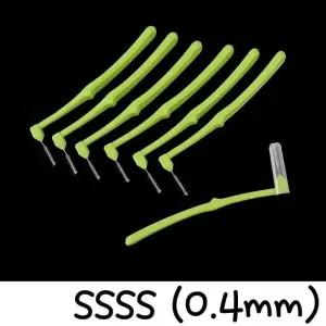 [룽스_65]L형 SSSS 휴대용 어금니 치실 0.4mm 7P X3개