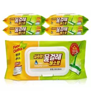물걸레 청소 포 실속형 중형 30매 x5팩 용 물티슈