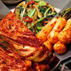 Fresh 자연락 전라도 모든재료 국내산 포기김치혼합세트 (포기3kg+총각3kg+열무3kg)