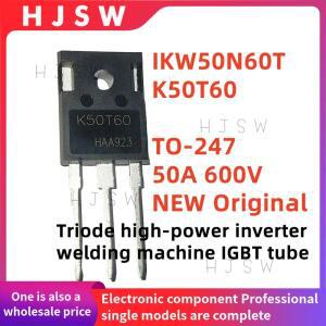 5PCS  10PCS  원본 K50T60 IKW50N60T TO-247 50A 600V 삼극관 고전력 인버터 용접기 IGBT 튜브 전자 제품