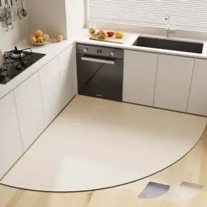 키밍 규조토 코너 발매트 미끄럼방지 주방 120x120cm 발매트