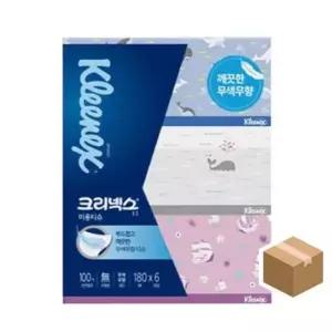 티슈 크리넥스 미용 각티슈 180매X6개_4팩(24개입)
