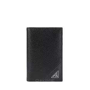 카드지갑 비텔로 마이크로 그레인 삼각로고 블랙 2MC101 2CB2 F0002