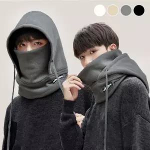 남녀공용 방한 바라클라바 플리스 후드 넥워머 후드워머