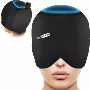 커버력이 뛰어난 컴파이테크 헤드 스 팩 랩 콜드 캡 쿨링 젤 모자 미디엄 블랙
