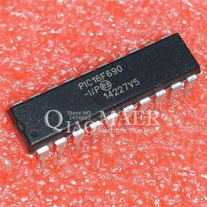 2PCS PIC16F690 DIP-20 8 비트 플래시 20 MHz RISC 마이크로 컨트롤러 IC