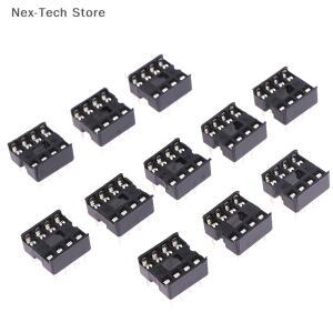 20개 DIP-8PIC 라운드 홀 8핀 2.54MM DIP IC 소켓 어댑터 납땜형 칩 베이스 회로 커넥터