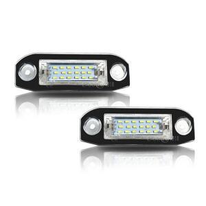 -2개 화이트 LED 라이트 오류 없는 번호판 조명 볼보 호환 S80 XC90 S40 S60 C70 V50 V70용