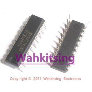 10개 SN74LS244N DIP-20 3상태 출력을 갖춘 옥탈 버퍼 및 라인 드라이버 칩 IC 20-PDIP