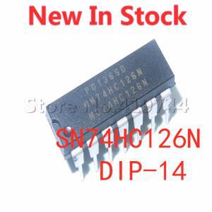 5개세트 SN74HC126N HD74HC126P DIP-14    원본 IC