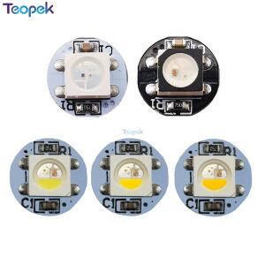 5050 SMD WS2812B RGB SK6812 LED 칩 주소 지정 가능 미니 소형 PCB 보드 10mm x 3mm 방열판 블랙 화이트 D
