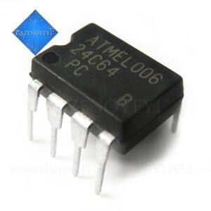 10 개세트  AT24C64N DIP-8 EEPROM 메모리 IC