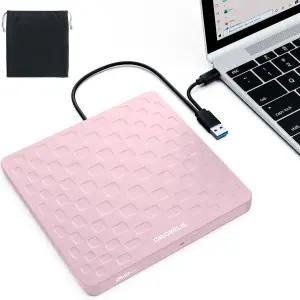 노트북용 오리진빌리브 외장 CD DVD 드라이브 USB 3.0 타입-C 울트라 슬림 13mm 플레이어 휴대용 RW