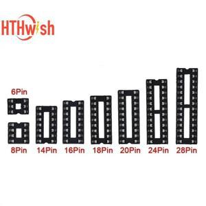 10pcs IC 시트 6P8P14P16P18P20P24P28P DIP 소켓 어댑터 솔더 집적 회로 전자 부품