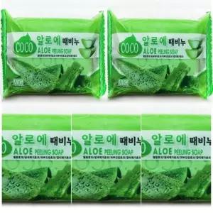 알로에때비누5P 때비누 알로에비누 (W2E57D5)